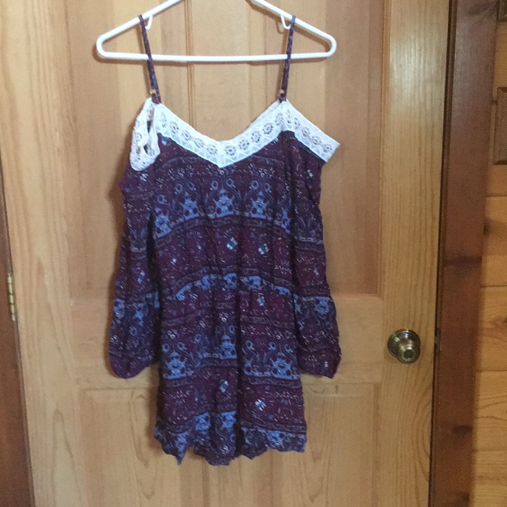 Off-the-shoulder Romper